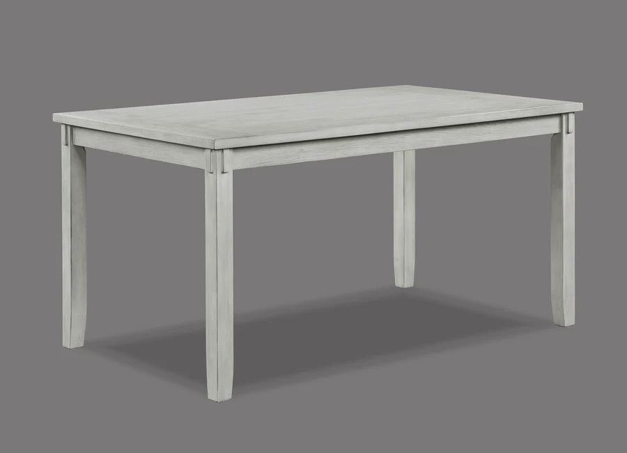 Clara Driftwood Dining Set with X-Back Chairs & Bench | Farmhouse Dining Collection