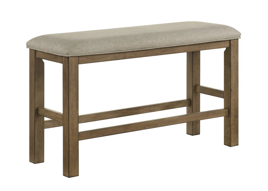 Cockrell Counter Height Dining Set with Extension Leaf, Chairs & Bench | Rustic Wood Dining Collection