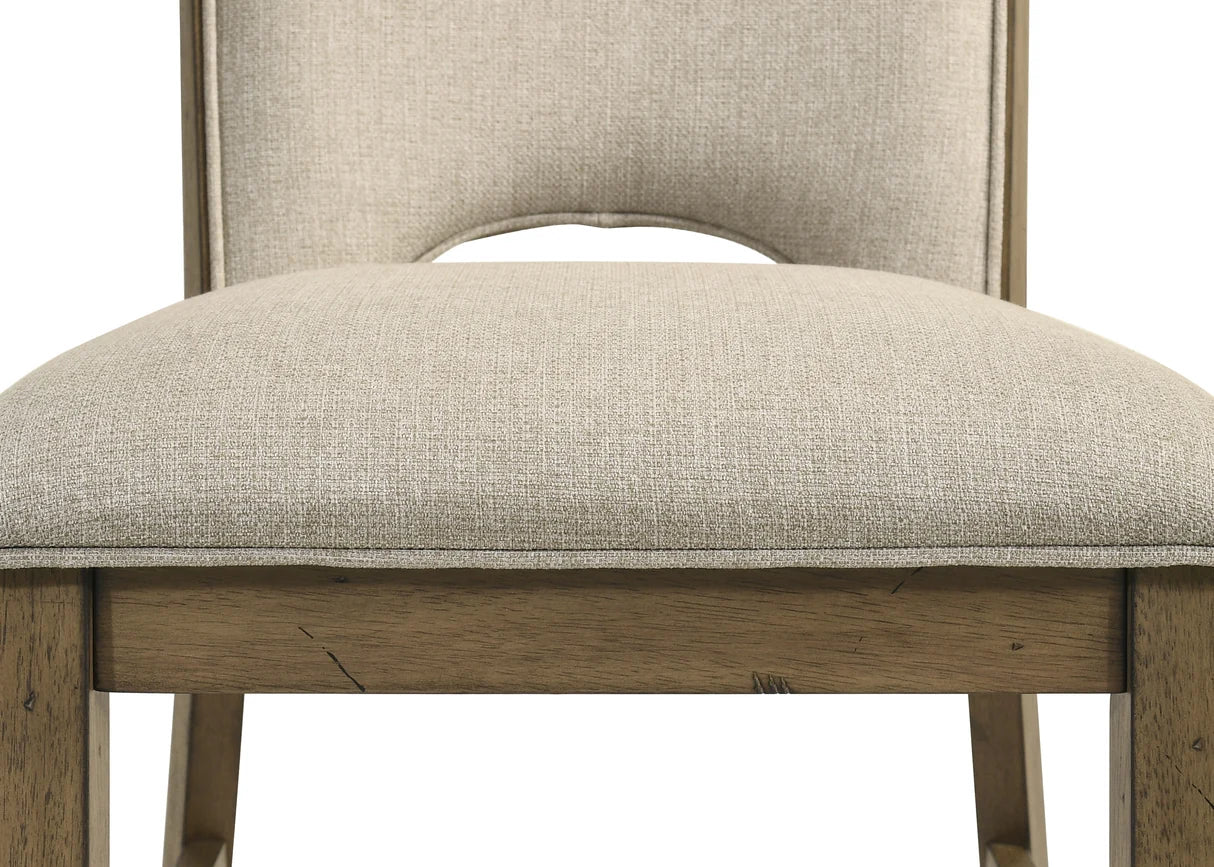 Cockrell Wood Dining Table Set with Upholstered Chairs & Bench