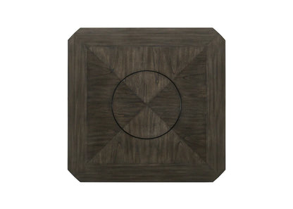 Conner Chalk Grey Counter Height Dining Set with Drop Leaves & Lazy Susan | Two-Tone Dining Collection