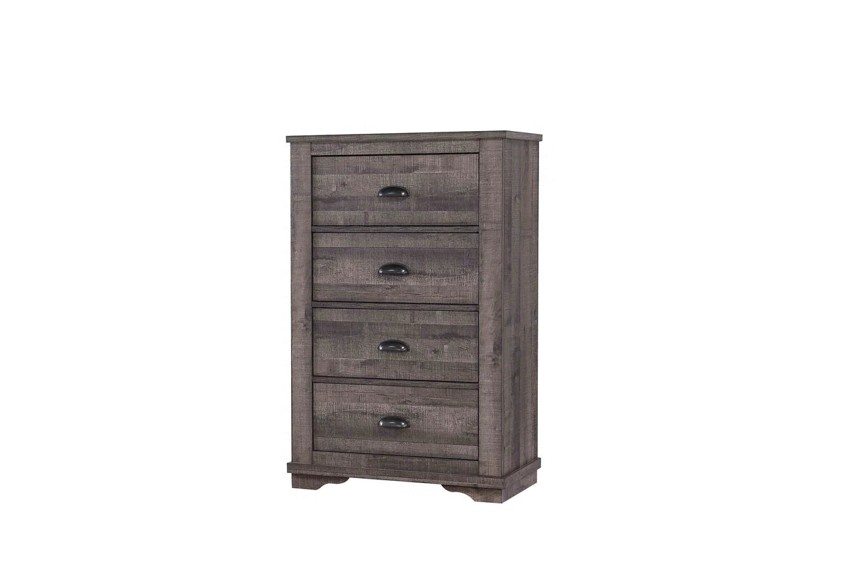 Coralee Grey 5-Drawer Chest