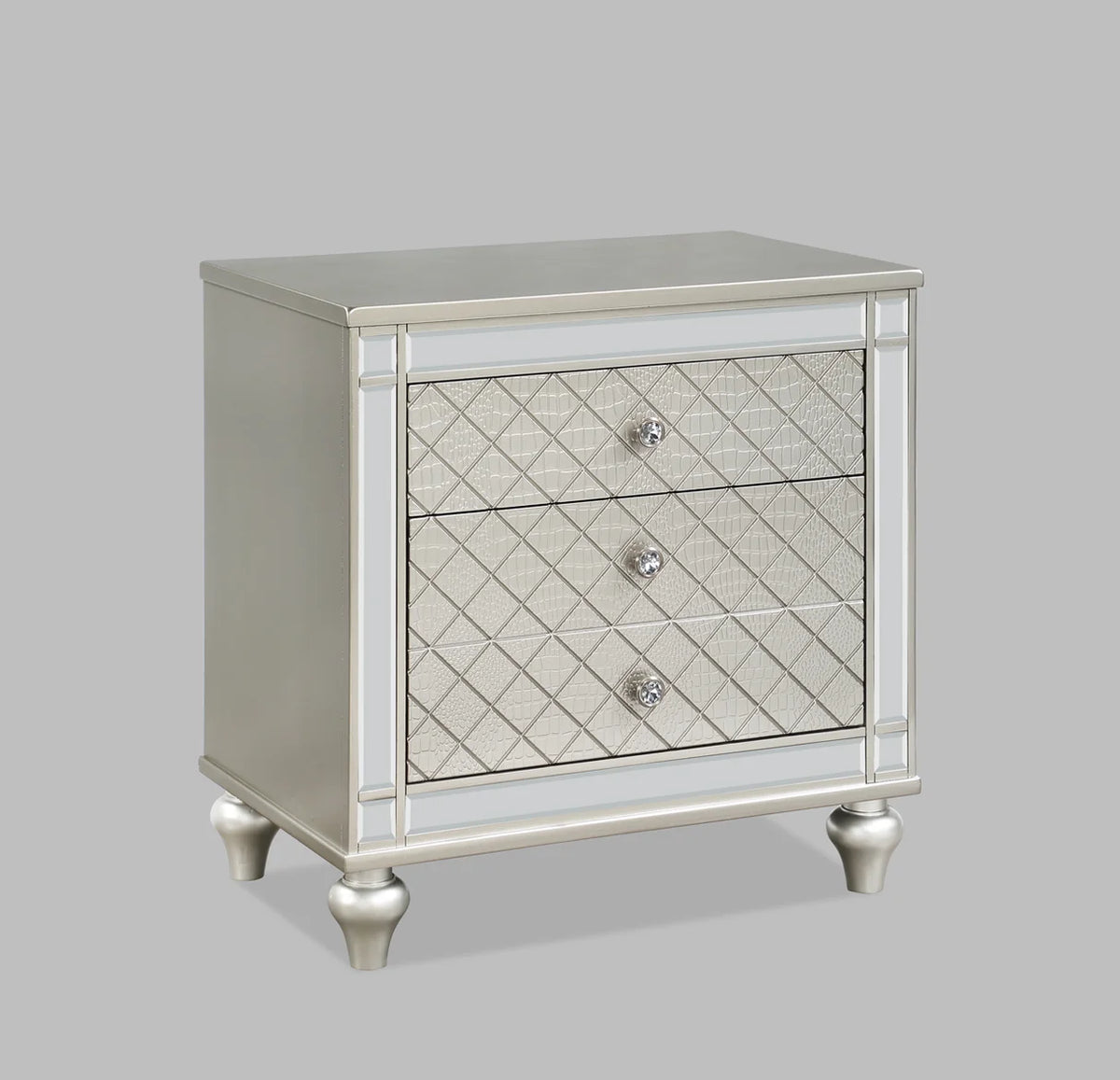 Cristian Mirrored Upholstered Bedroom Set