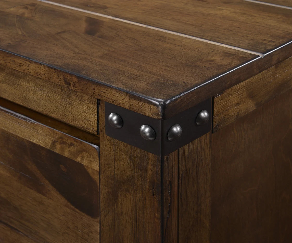 Curtis Rustic Finish Bedroom Set