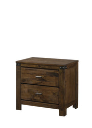 Curtis Rustic Wood Nightstand