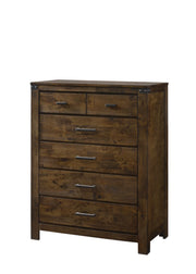 Curtis Rustic Plank-Style 5-Drawer Chest