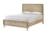 Dawson Slatted Headboard Bed with Tapered Legs