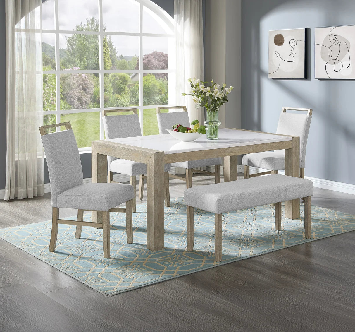 Hazel Upholstered Dining Bench