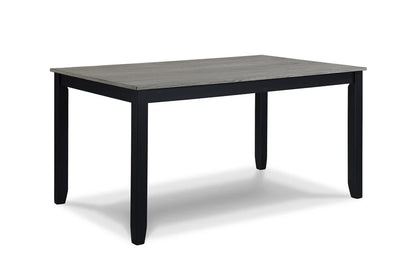 Eloise Light Grey 7-Piece Dinette Set with Upholstered Chairs | Modern Casual Dining Collection