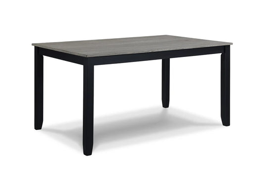 Eloise Light Grey 7-Piece Dinette Set with Upholstered Chairs | Modern Casual Dining Collection