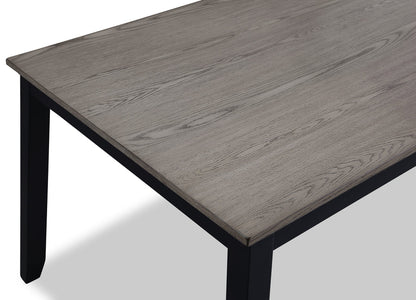 Eloise Light Grey 7-Piece Dinette Set with Upholstered Chairs | Modern Casual Dining Collection