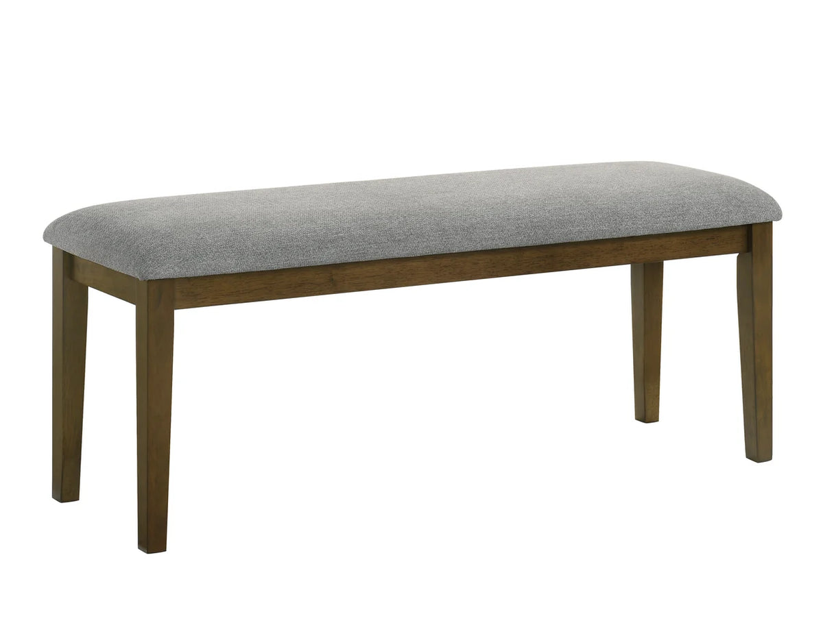 Everly Trestle Dining Set with Upholstered Chairs & Bench