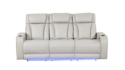 Fortuner Power Reclining Sofa Set with Surround Sound, Massage & LED Lighting
