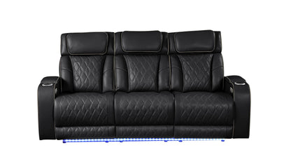 Fortuner Power Reclining Sofa Set with Surround Sound, Massage & LED Lighting