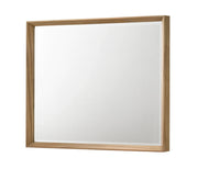 Florian Rectangular Dresser Mirror in Warm Wood Tone