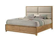 Florian Platform Storage Bed with Upholstered Headboard