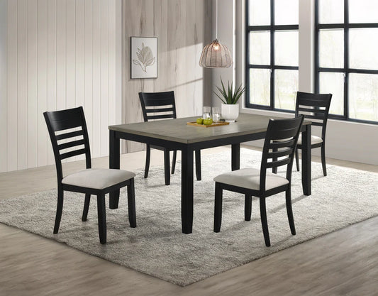 Folio Dining Set with Ladder-Back Chairs & Bench | Modern Rustic Dining Collection