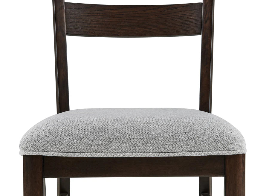 Higgins Dark Wood Dining Set with Bench | Classic Elegance
