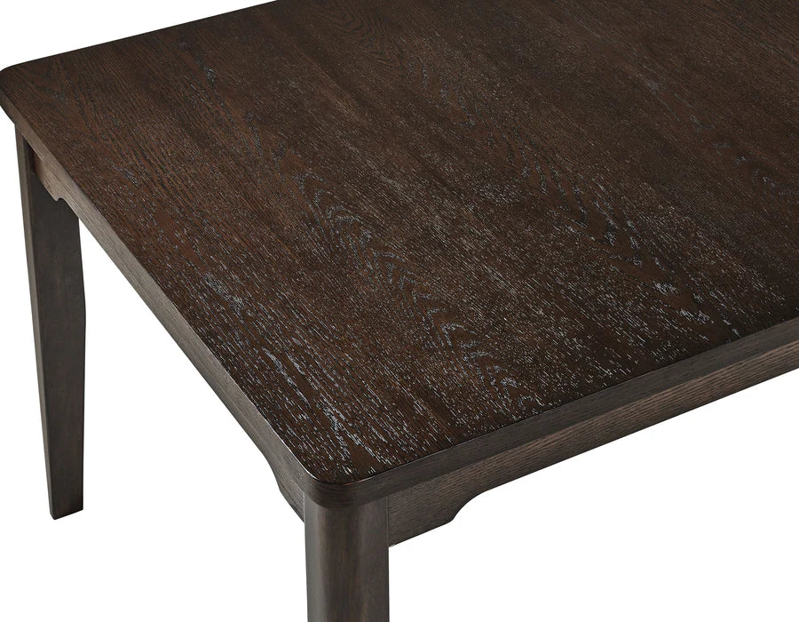 Higgins Dark Wood Dining Set with Bench | Classic Elegance