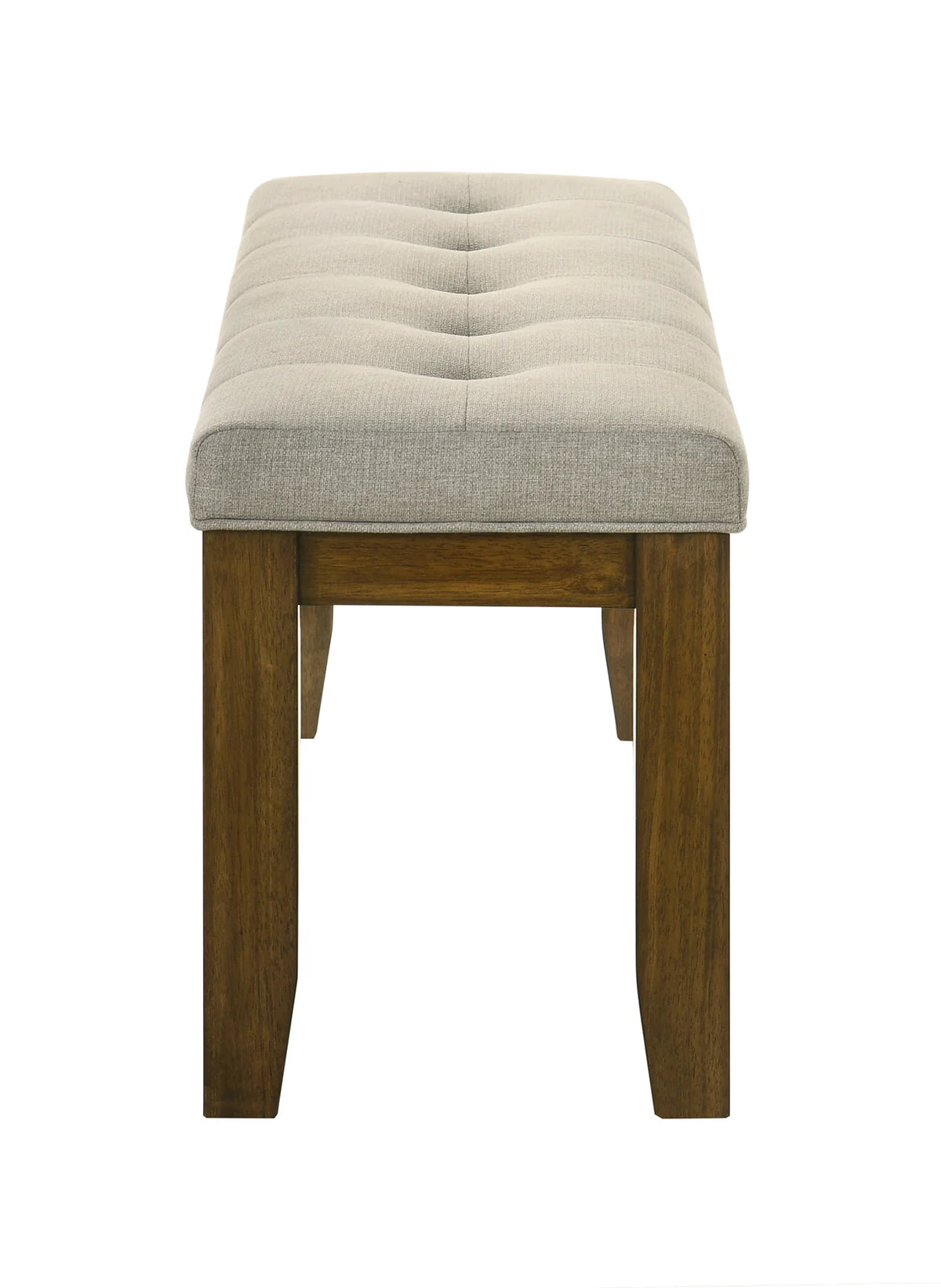 Hollister Warm Brown Dining Table Set with Upholstered Chairs & Bench