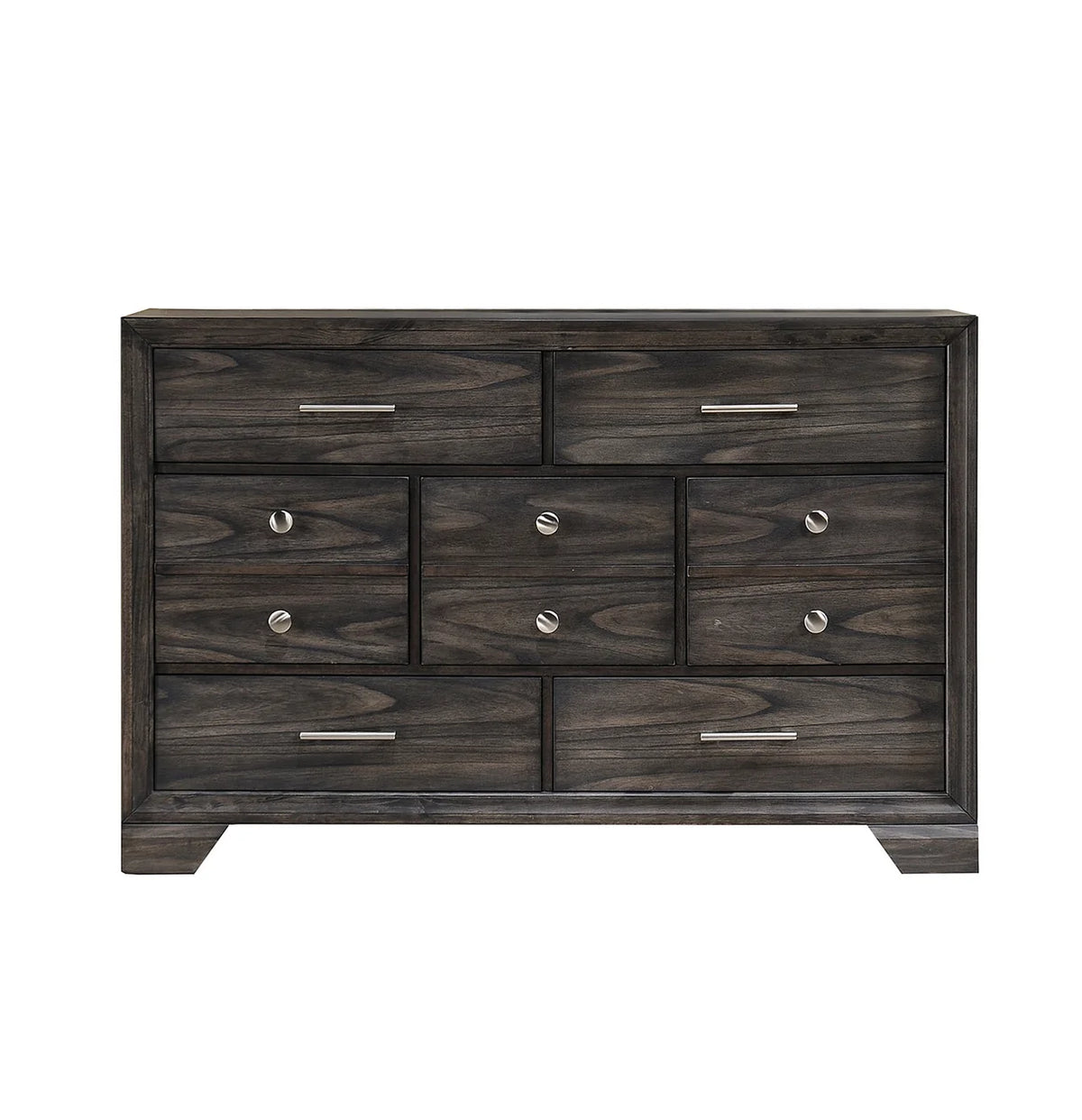 Jaymes Dresser - Weathered Grey Finish with Metal Hardware