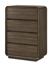 Kinkaid Ribbed Wood Chest of Drawers