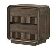 Kinkaid Ribbed Wood-Tone Nightstand