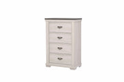Leighton Two-Tone Weathered White Chest of Drawers