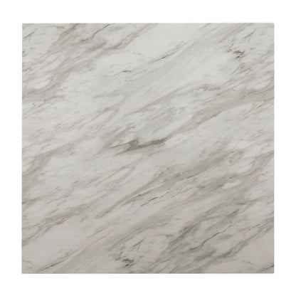 Lennon Royal Blue 5-Piece Counter Height Dining Set with Faux Marble Top & Velvet Chairs | Modern Glam Dining