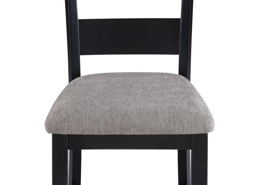 Lester Light Grey 5-Piece Counter Height Dining Set with Upholstered Stools | Modern Casual Dining