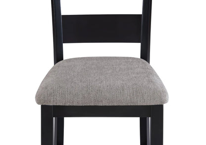 Lester Light Grey 5-Piece Counter Height Dining Set with Upholstered Stools | Modern Casual Dining