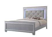 Lillian Upholstered Platform Bed with LED Headboard