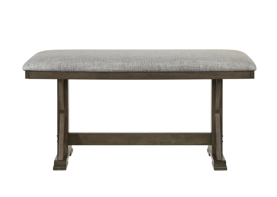 Lloyd Counter Height Dining Set with Trestle Base, Chairs & Bench | Rustic Farmhouse Dining Collection