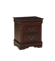 Louis Cherry Sleigh-Style Nightstand