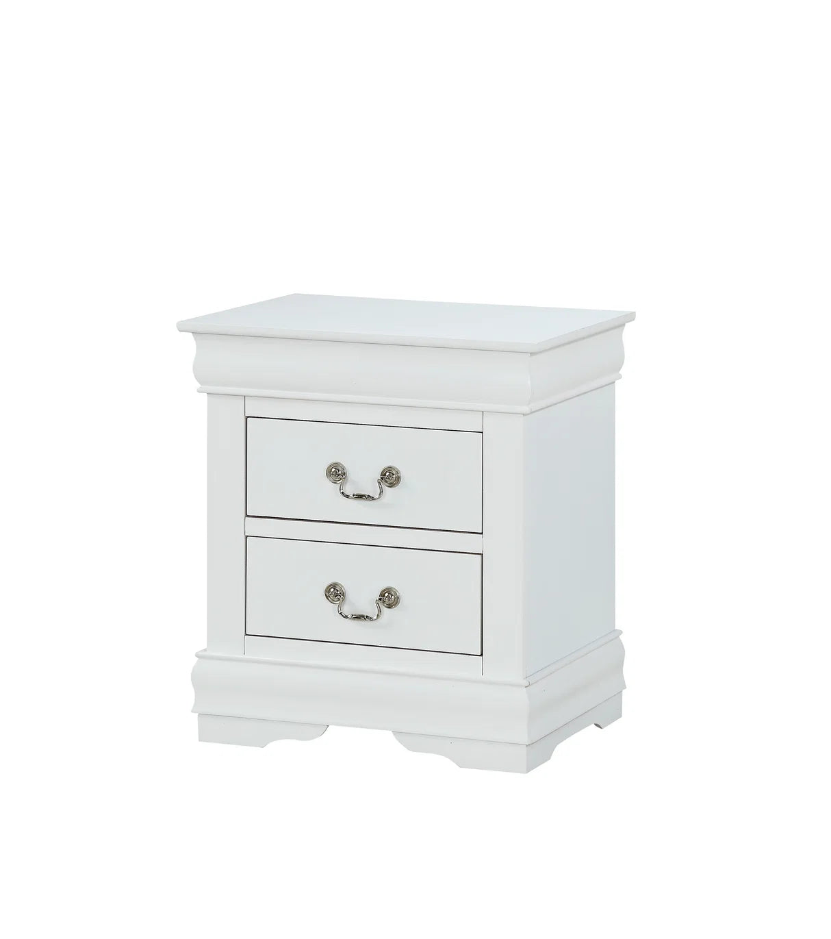 Louis White Sleigh Bedroom Set