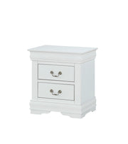 Louis White 2-Drawer Nightstand