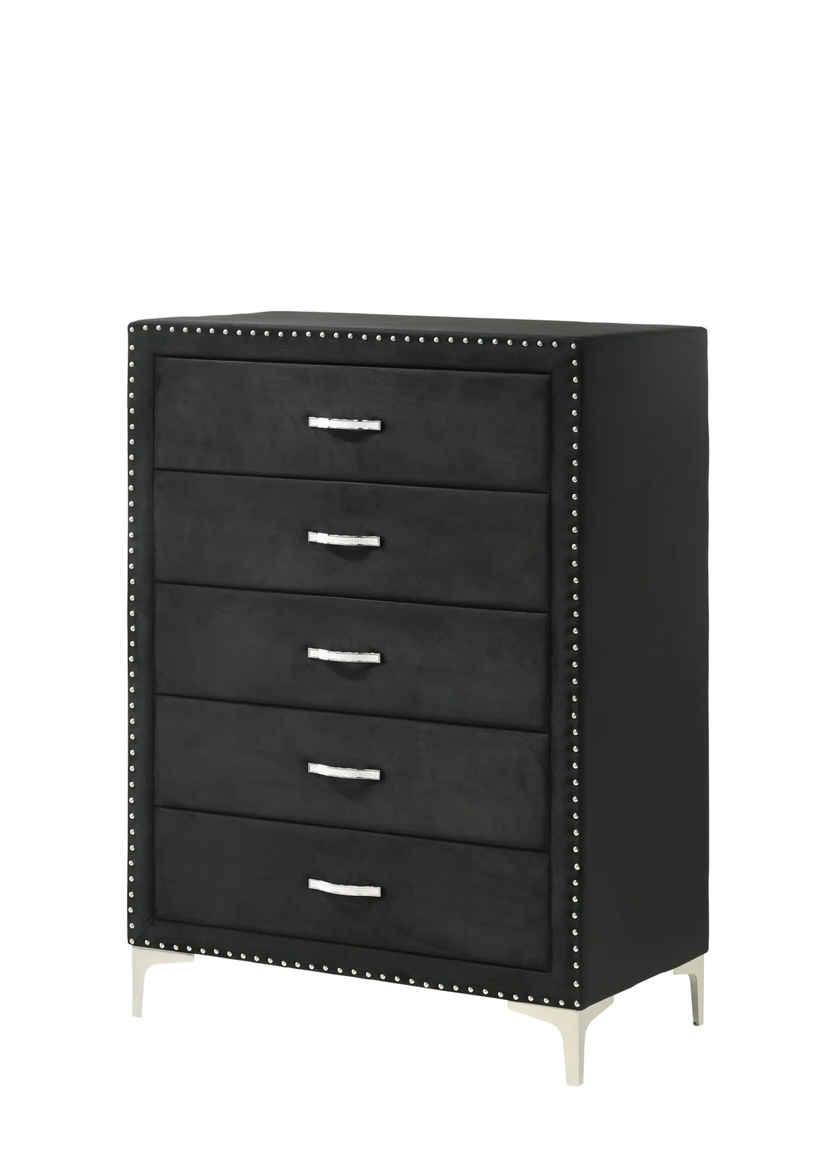 Lucinda Black Tufted Wingback Bedroom Set