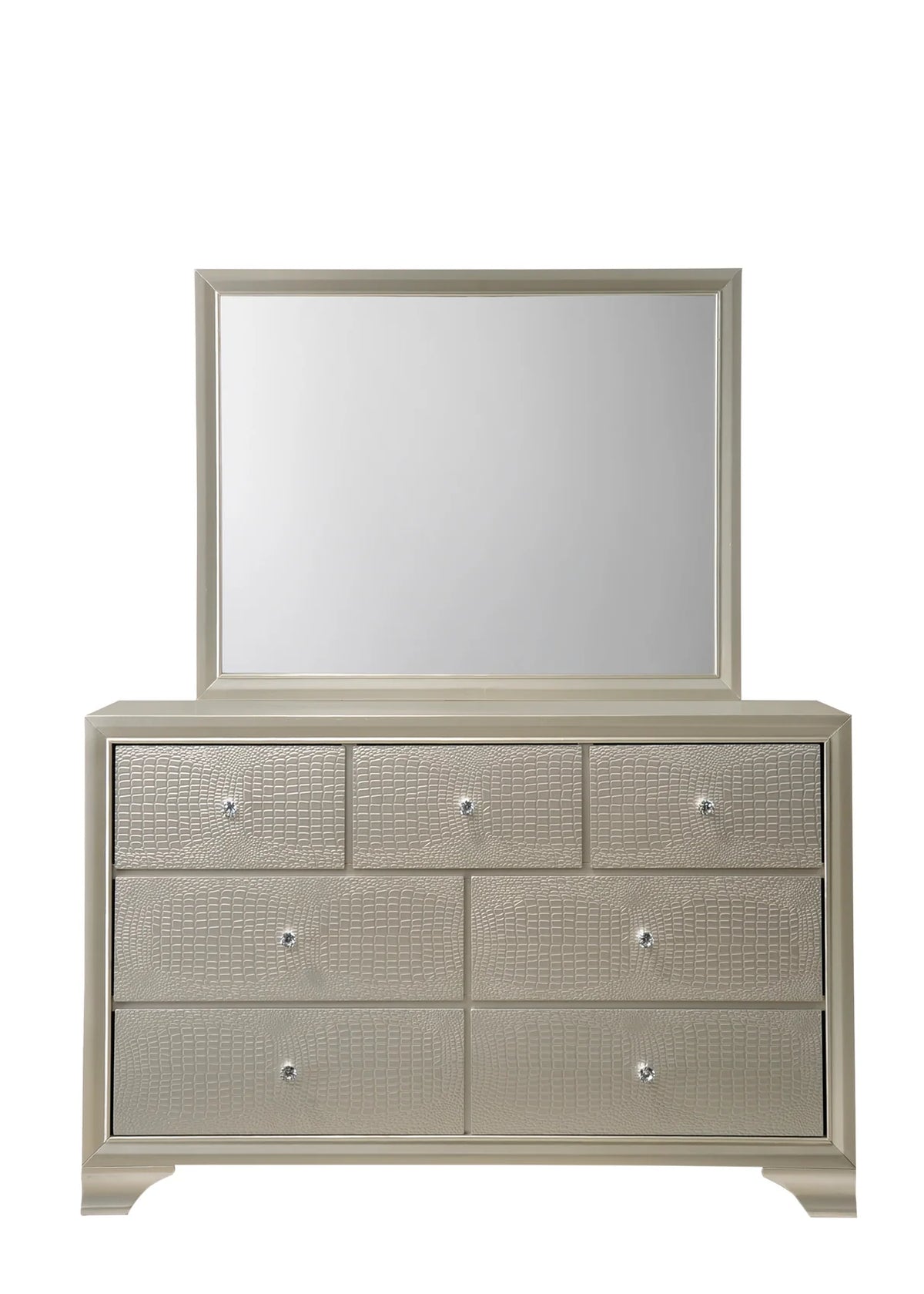 Lyssa Champagne Dresser Mirror