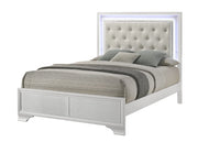 Lyssa Frost Upholstered Bed with LED Headboard