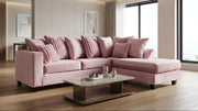 Kora Fabric Sectional Sofa | Pink, Blue, Beige, Gray & More