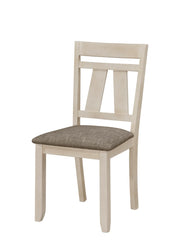Maribelle Chalk-Grey Upholstered Side Chair (Set of 2)