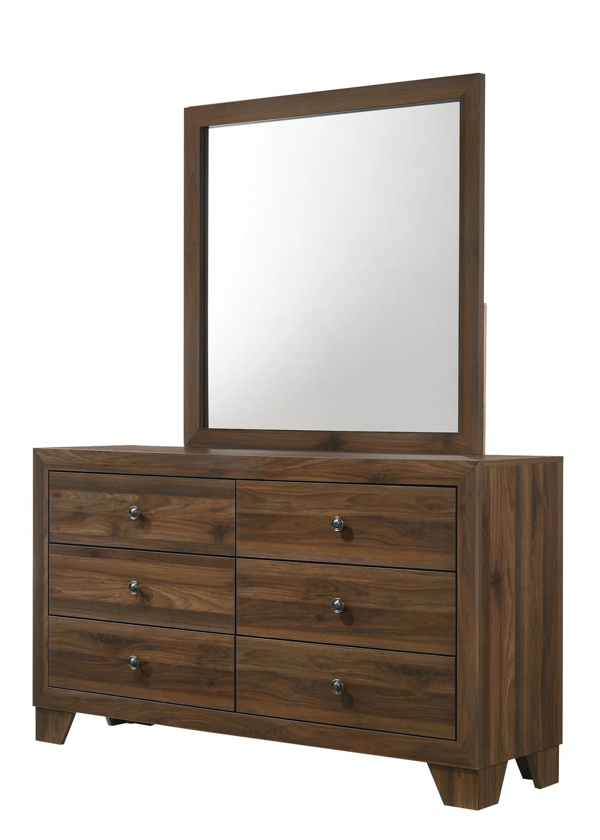Millie Brown Cherry Square Dresser Mirror