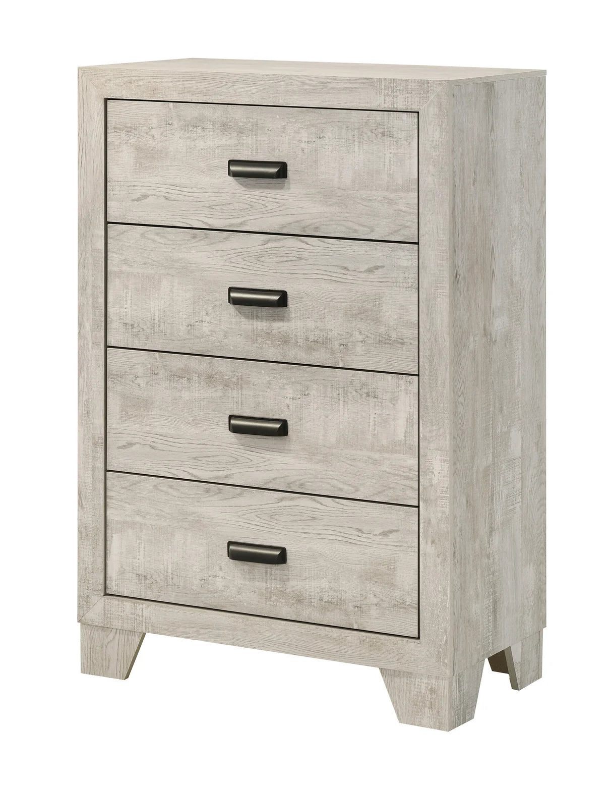 Millie Whitewashed Wood-Look Panel Bedroom Set