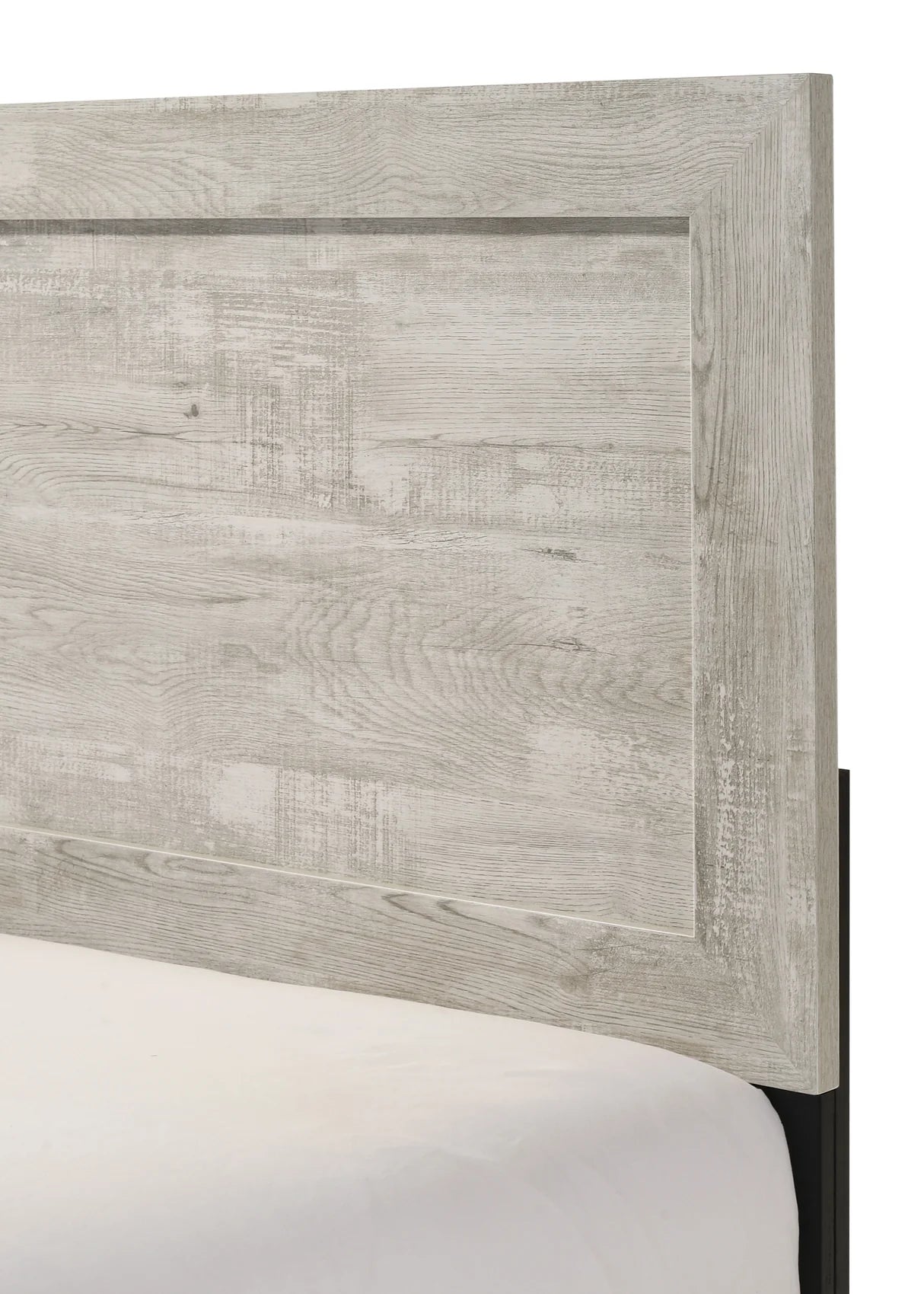 Millie Whitewashed Panel Bed