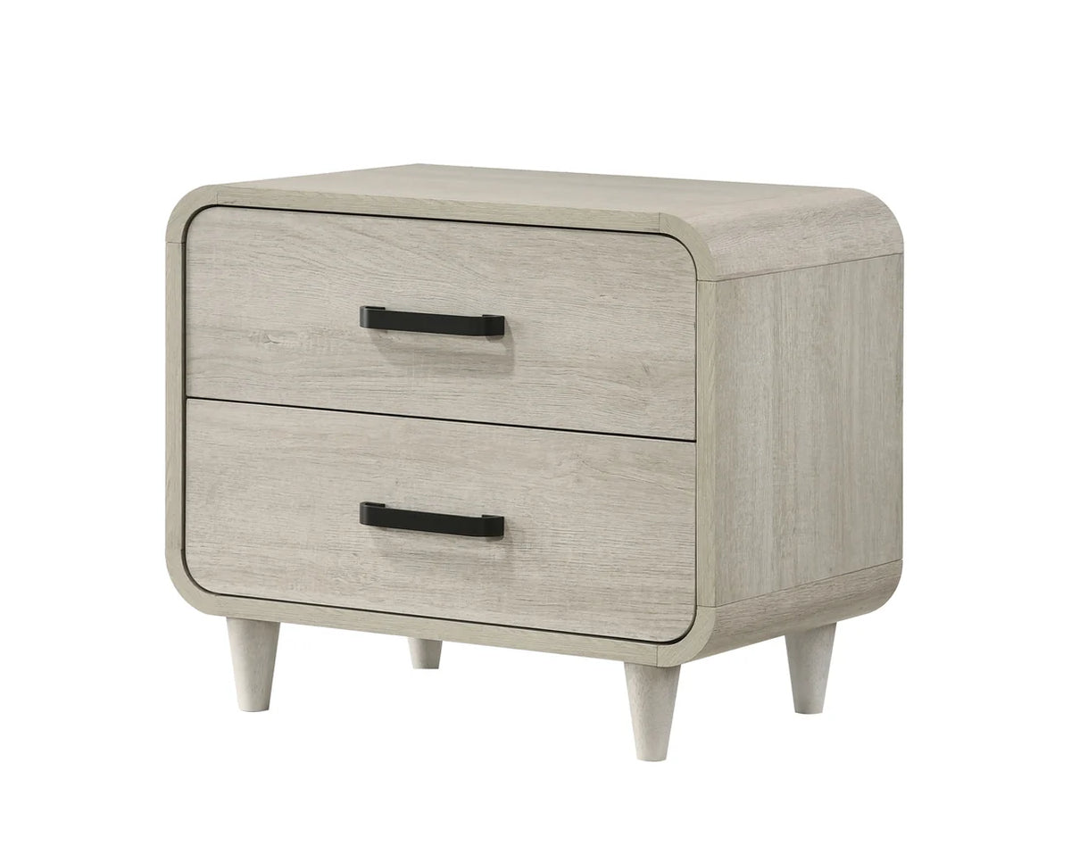 Nyomi Upholstered Bedroom Set with Channel-Tufted Headboard