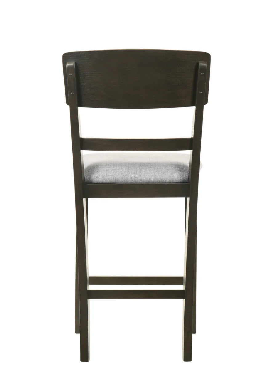 Oakly Counter Height Dining Set with Drop Leaves & Lazy Susan | Two-Tone Contemporary Dining