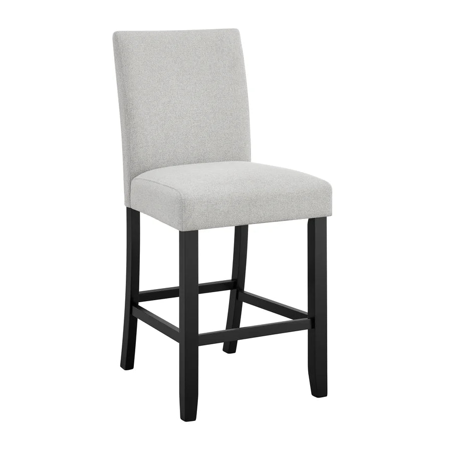 Parkside Counter Height Dining Set with Marble-Look Tabletop & Upholstered Chairs | Contemporary Dining Style