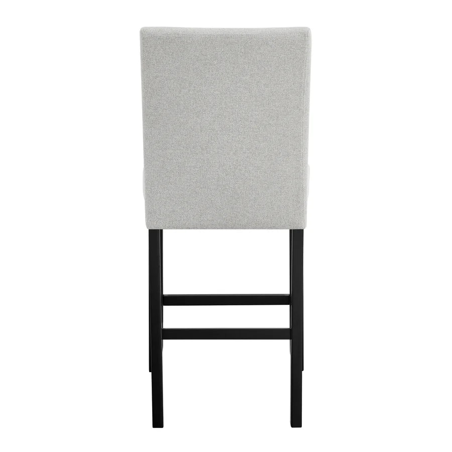 Parkside Counter Height Dining Set with Marble-Look Tabletop & Upholstered Chairs | Contemporary Dining Style