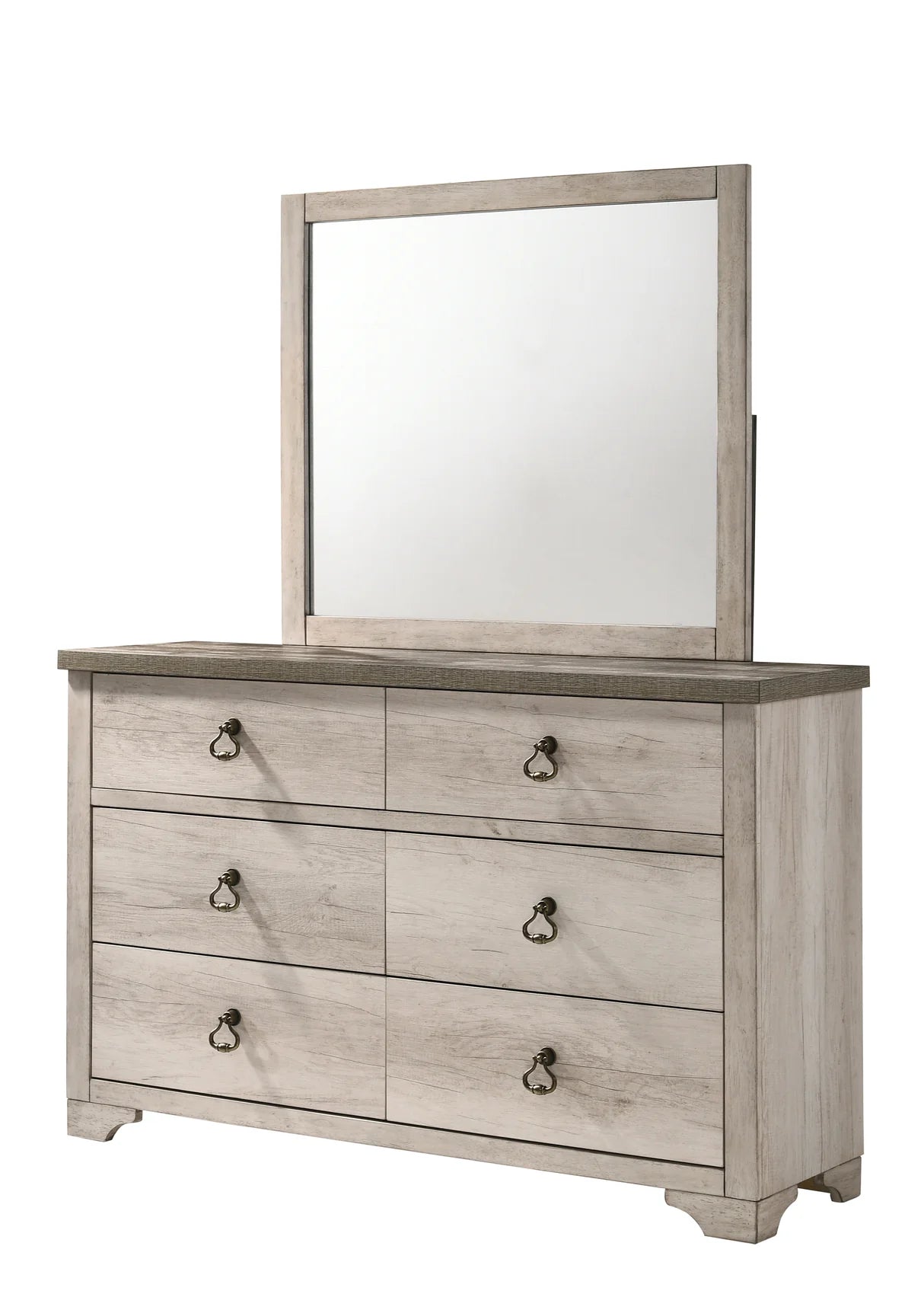 Patterson Weathered White Panel Bedroom Set