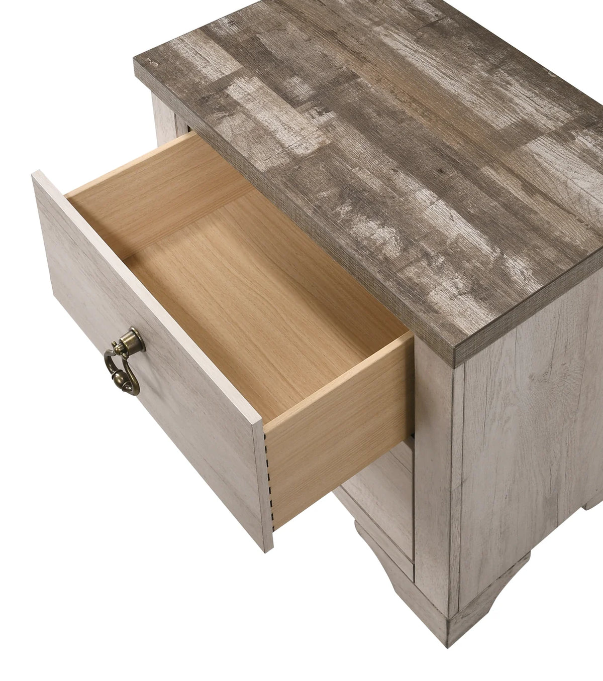 Patterson Whitewashed 2-Drawer Nightstand