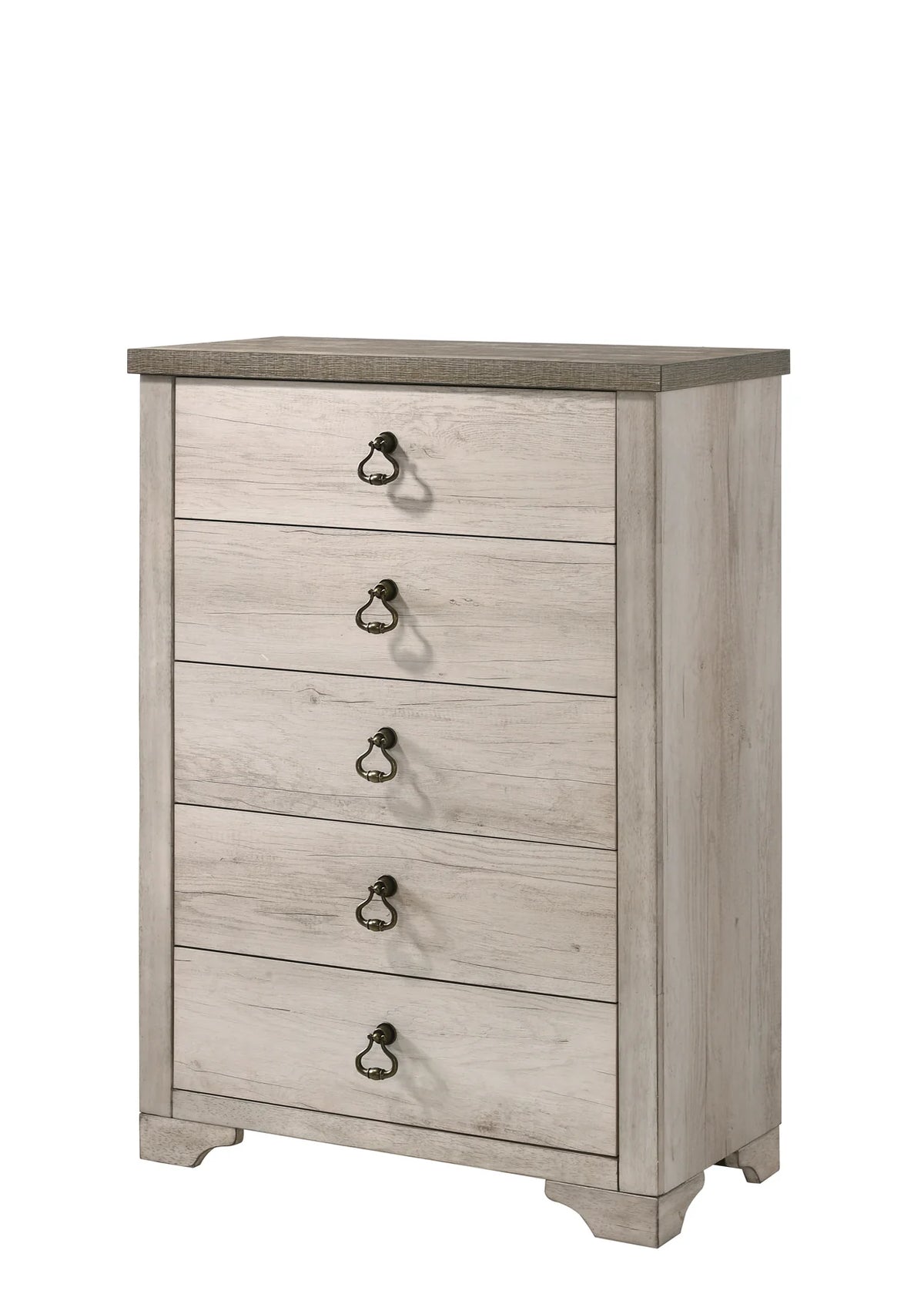 Patterson Weathered White Panel Bedroom Set